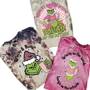 Grinch Graphic Sublimation 3 T-Shirts Set